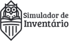 Logo for Simulador de Inventário featuring an owl emblem beside the text.